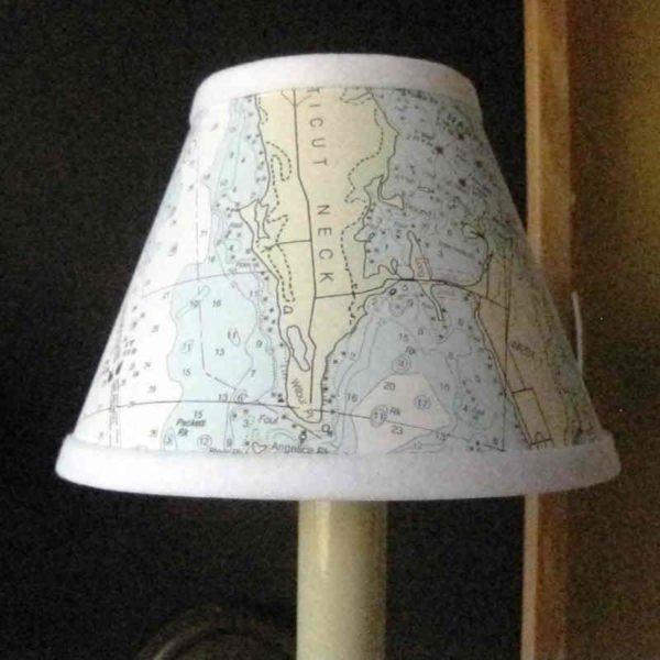 Chandelier / Sconce Shades Nautical Chart  Lampshades